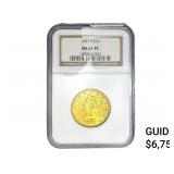 1901-S 1/4oz $10 Gold Eagle PL NGC MS61
