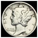 1928-S Silver Mercury Dime NEARLY  UNCIRCULATED