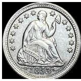 1853 Arrows Seated Liberty Half Dime HIGH GRADE