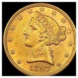 1897 Liberty Head Half Eagle $5 Gold UNCIRCULATED