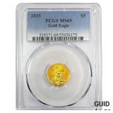 2015 $5 Gold Half Eagle PCGS MS69