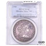 1799 Draped Bust Dollar PCGS XF45 Rev. Stars 7x6