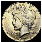 1934 Peace Silver Dollar CLOSELY UNCIRCULATED