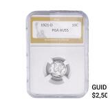 1921-D Mercury Silver Dime PGA AU55