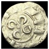 Crusades Bishops of Maguelone Silver Denar NEARLY