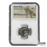 Roman Gallienus, AD 253-268 BI Dbl-Denarius NGC V