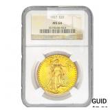 1927 $20 Gold Double Eagle NGC MS64
