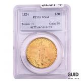1924 $20 Gold Double Eagle PCGS MS64