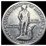 1925 Silver Lexington-Concord Half Dollar LIGHTLY