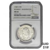 1948 Booker T Half Dollar NGC MS66