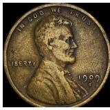 1909-S Lincoln Wheat Cent LIGHTLY CIRCULATED