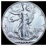 1928-S Walking Liberty Half Dollar CHOICE AU