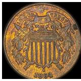 1864 RB Bronze 2 Cents CLOSELY UNCIRCULATED