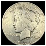 1934 Silver Peace Dollar UNCIRCULATED