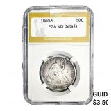 1860-S Seated Liberty Half Dollar PGA MS Details
