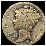 1921-D Silver Mercury Dime NICELY CIRCULATED
