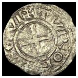 1150-1200 France Crusades St. Martin Silver Denier