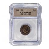 1726-1793 VOC N.E. INDIES Duit ICG Genuine