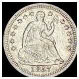 1857-O Silver Half Dime NEARLY UNCIRCULATED