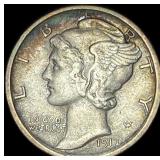 1917-S Silver Mercury Dime CLOSELY  UNCIRCULATED