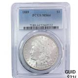 1889 Morgan Silver Dollar PCGS MS64