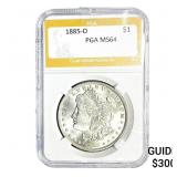 1885-O Morgan Silver Dollar PGA MS64