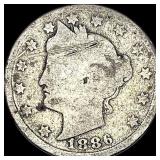 1886 Liberty Head Nickel NICELY CIRCULATED