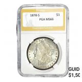 1878-S Morgan Silver Dollar PGA MS66