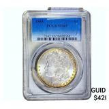 1883 Morgan Silver Dollar PCGS MS65