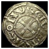 1150-1200 France Crusades St. Martin Silver Denier