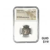 Roman Valerian I, AD 253-260 BI Dbl-Denarius NGC