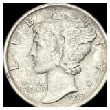 1917-S Silver Mercury Dime NEARLY  UNCIRCULATED