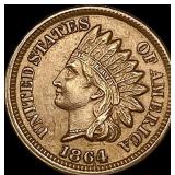 1864 Bronze Indian Head Cent CHOICE AU