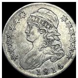 1814 Capped Bust Half Dollar NEARLY UNCIRCULATED