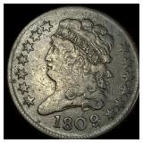 1809 Classic Head Half Cent NEARLY  UNCIRCULATED