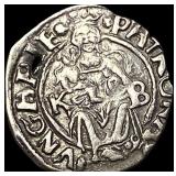 1540-1590 Hungary Madonna&Child Silver Denar CLOSE