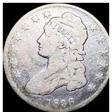 1836 Capped Bust Half Dollar LIGHTLY  CIRCULATED