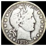 1915 Barber Half Dollar LIGHTLY CIRCULATED