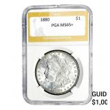 1888 Morgan Silver Dollar PGA MS65+