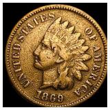 1869 Indian Head Cent LIGHTLY CIRCULATED
