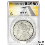 1892 Morgan Silver Dollar ANACS AU53