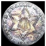 1858 Silver Three-Cent Piece CLOSELY  UNCIRCULATE