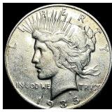 1935-S Silver Peace Dollar NEARLY UNCIRCULATED