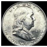 1948 Silver Half Dollar Franklin CHOICE BU