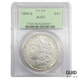 1884-S Morgan Silver Dollar PCGS AU50