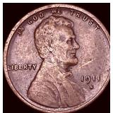 1911-S Wheat Cent LIGHTLY CIRCULATED