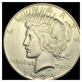 1934-S Silver Peace Dollar CLOSELY  UNCIRCULATED