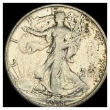 1918-S Walking Liberty Half Dollar NEARLY  UNCIRC