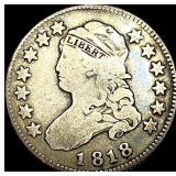 1818 Capped Bust Silver Quarter HIGH GRADE