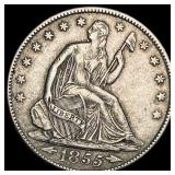 1855-O Arrows Seated Liberty Half Dollar  NEARLY